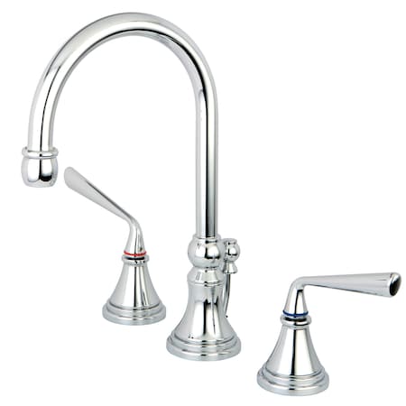 Silver Sage KS2981ZL 8-Inch Widespread Bathroom Faucet with Brass Pop-Up KS2981ZL